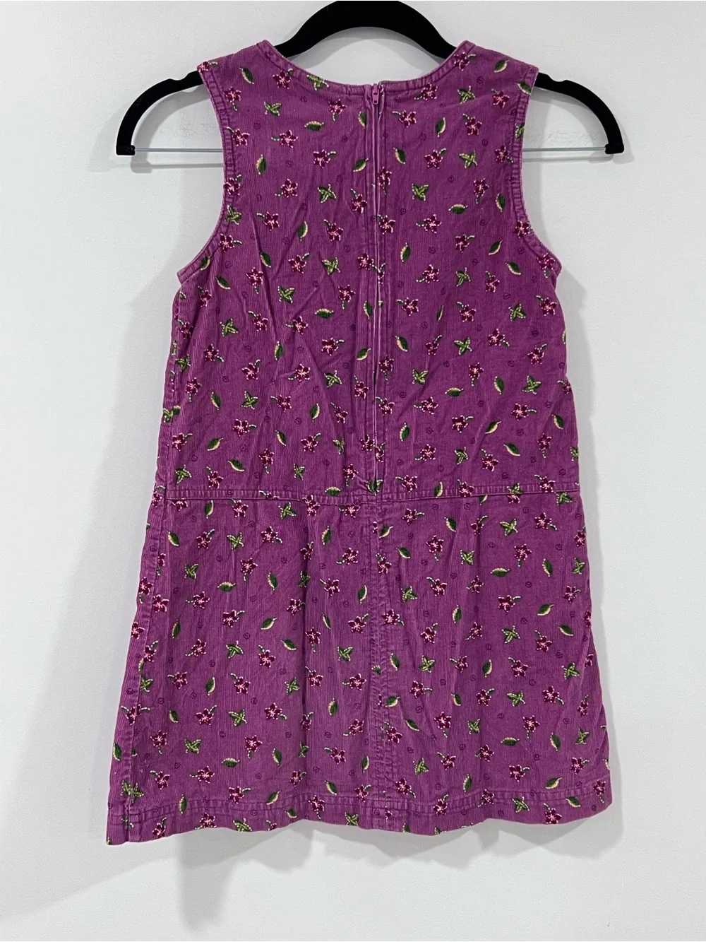 OshKosh B'gosh Purple Floral Corduroy Pinafore